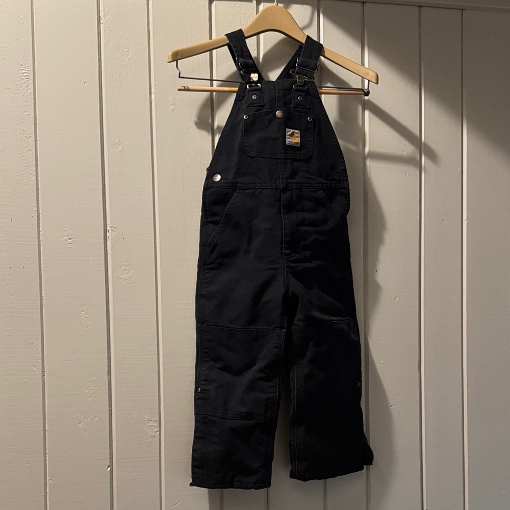 Carhartt Kids Black Overalls